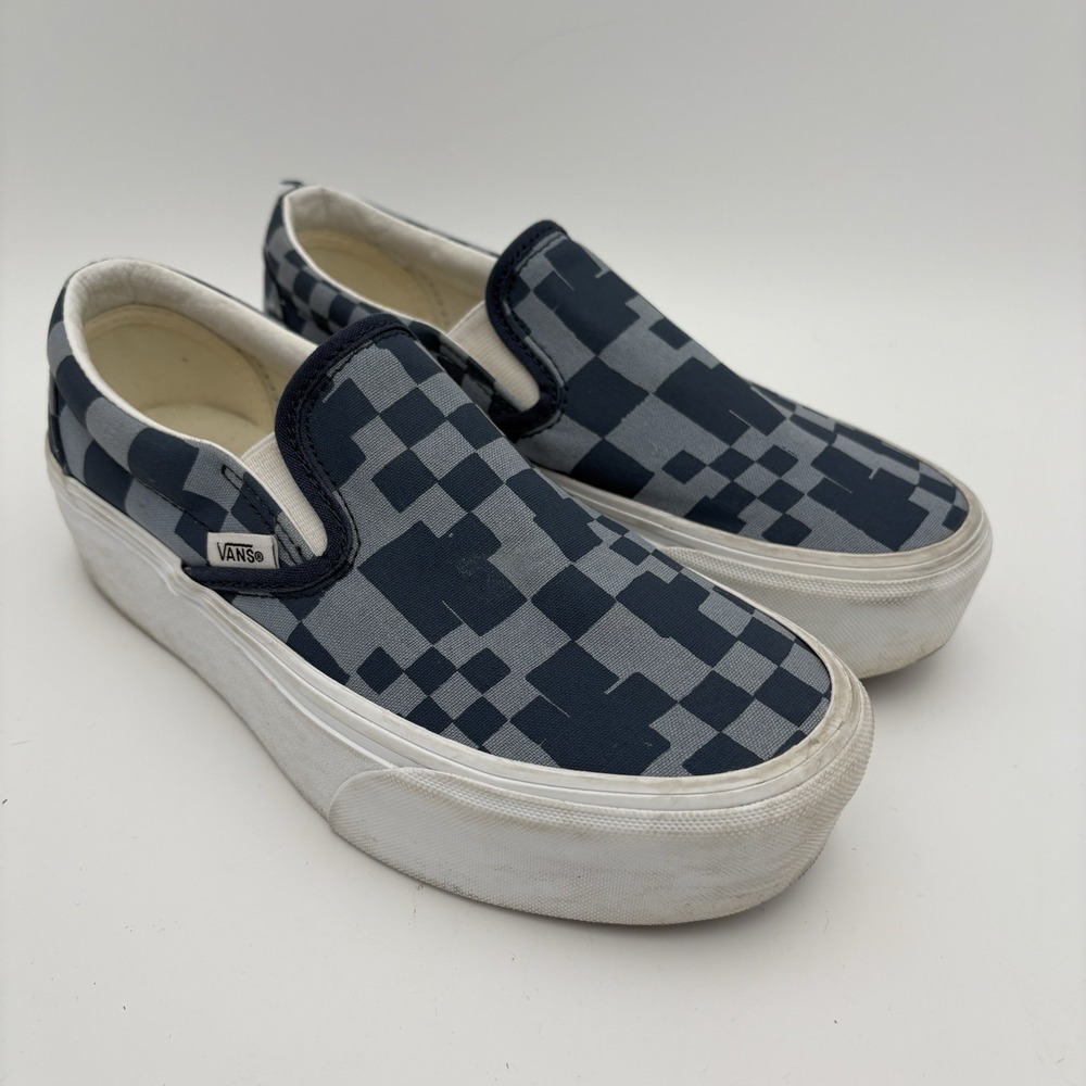 Vans‎ WMNS Gray Blue Checkered Platform